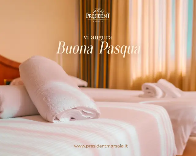 𝑩𝒖𝒐𝒏𝒂 𝑷𝒂𝒔𝒒𝒖𝒂 𝒅𝒂 𝑯𝒐𝒕𝒆𝒍 𝑷𝒓𝒆𝒔𝒊𝒅𝒆𝒏𝒕! 🌸
Vi aspettiamo a Marsala per regalarvi un soggiorno pieno di relax, comfort e accoglienza tutta siciliana.

𝐋𝐚 𝐭𝐮𝐚 𝐯𝐚𝐜𝐚𝐧𝐳𝐚 𝐜𝐨𝐦𝐢𝐧𝐜𝐢𝐚 𝐝𝐚 𝐪𝐮𝐢! 
Prenota ora il tuo soggiorno www.presidentmarsala.it

#HotelPresident #marsala #MarsalaExperience #BusinessHotel #SicilyTravel #PiscinaeSolarium #MarsalaWeekend